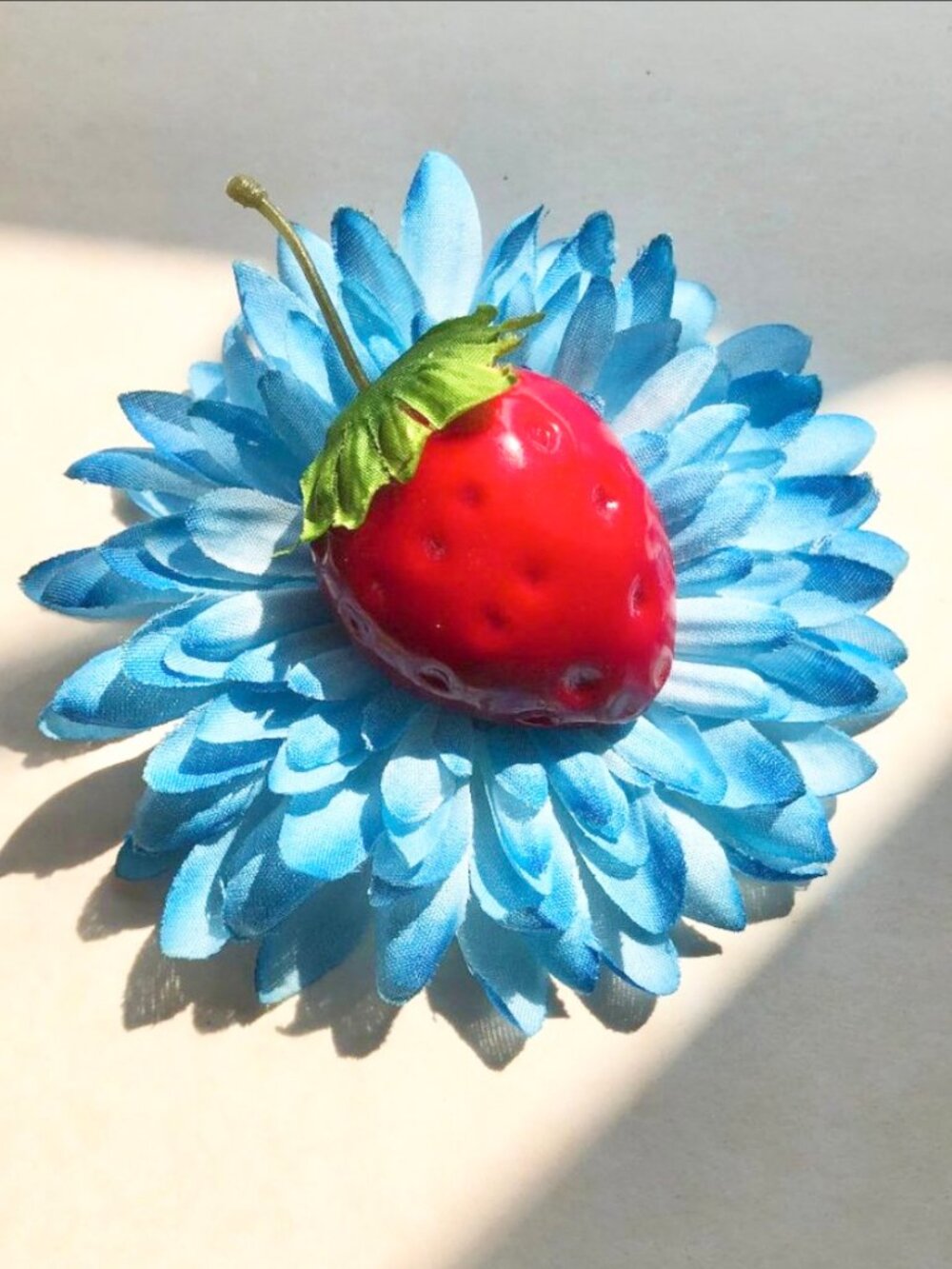 Retro Torture Couture Strawberry Flower Hair Clip Fascinator